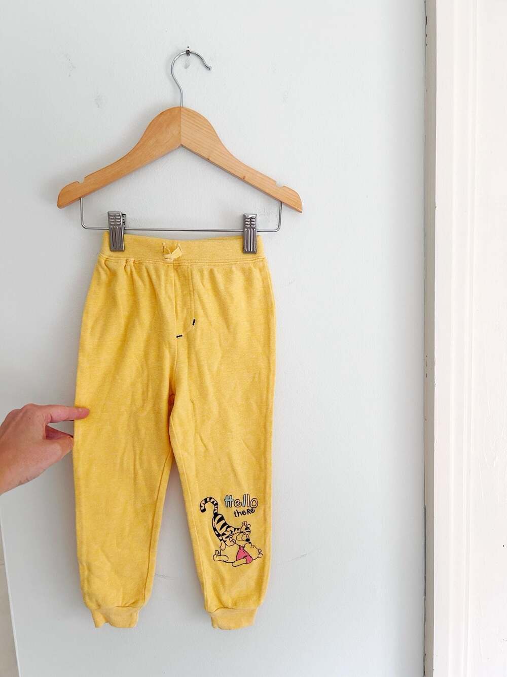 Disney Winnie the Pooh and Tigger Yellow Toddler Jogger Pants